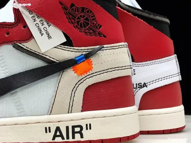 MaikeSneakers The Ten Off-White Retro Air 1 Chicago Jordan AA3834-101 0408
